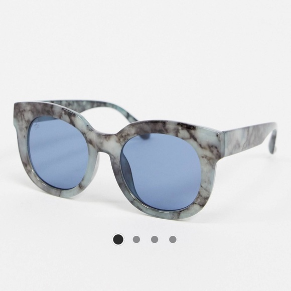 Jeepers peepers blue marble sunglasses - Picture 4 of 7